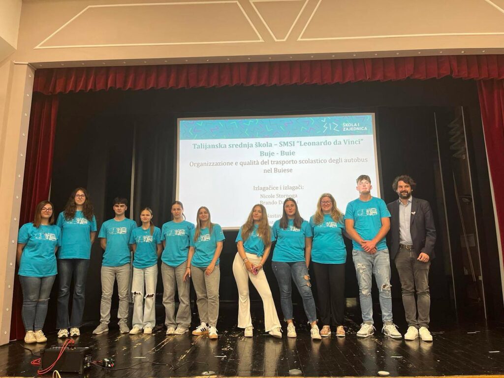 Gli studenti di Buie hanno presentato i loro progetti ai rappresentanti della Regione Istriana