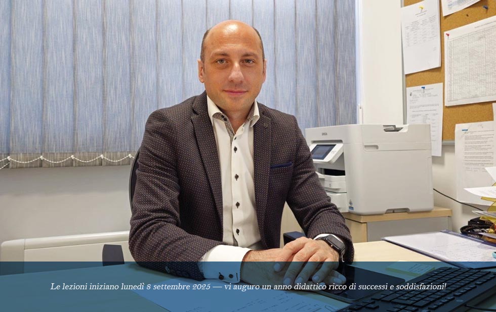 Le lezioni iniziano lunedì 8 settembre 2025 — vi auguro un anno didattico ricco di successi e soddisfazioni!